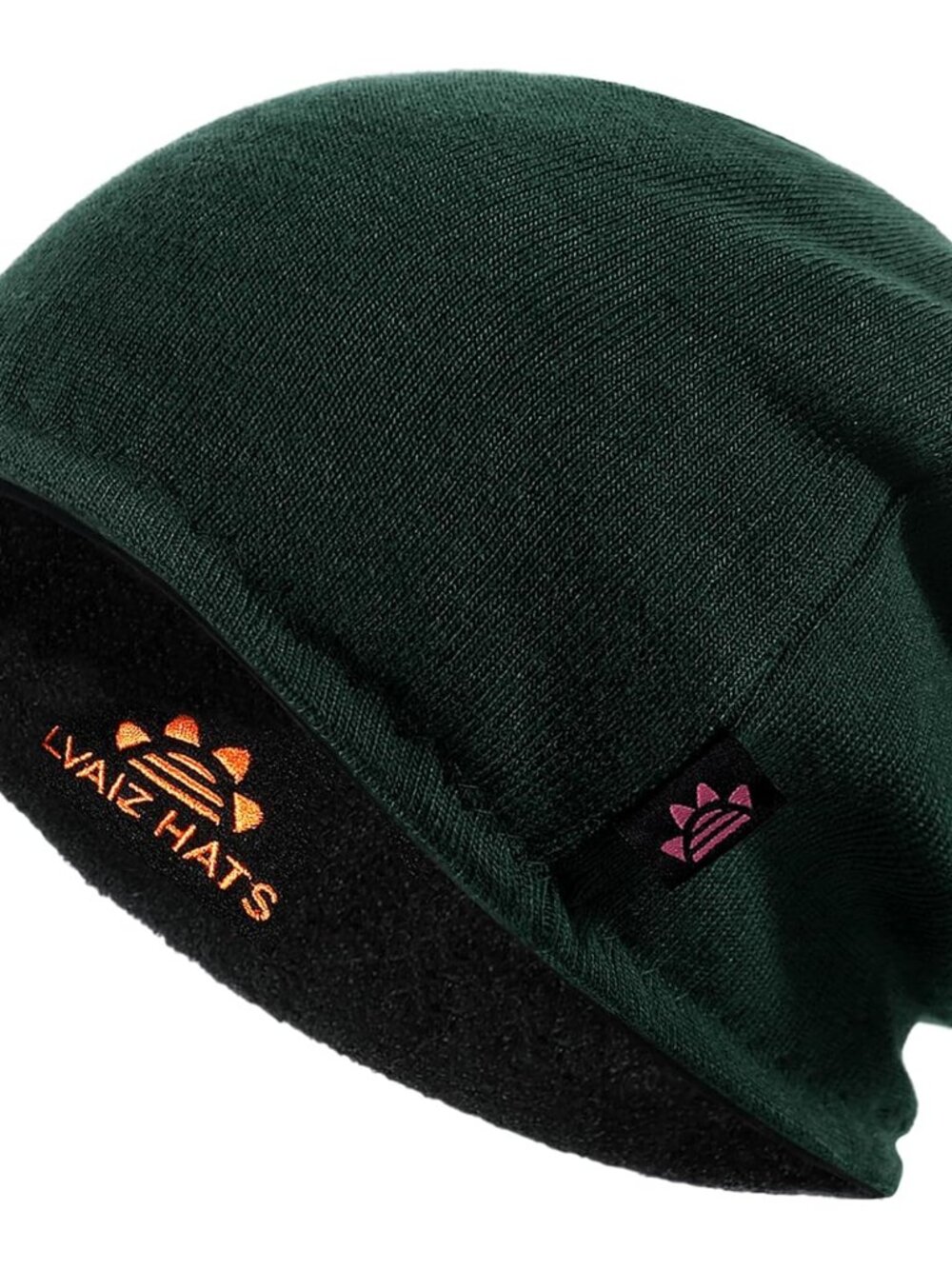 Lvaiz Winter Fleece Lined Knitted Beanie Hats for Men Reversible Windproof Watch